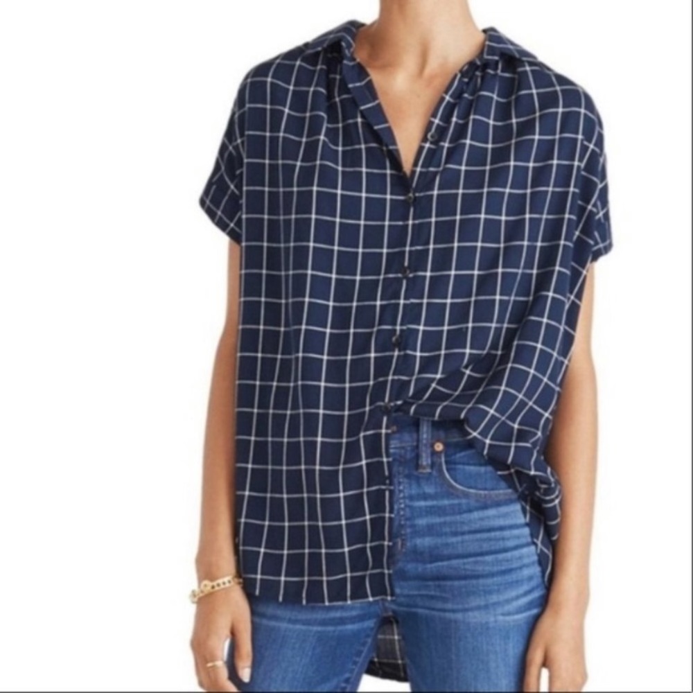 Madewell window pane button-down size small